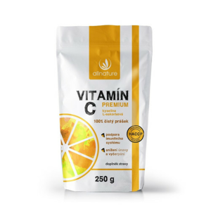 Allnature Vitamín C prášek Premium 250 g - II. jakost