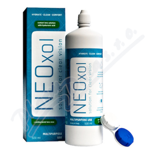 Neoxol 500 ml roztok na kontaktní čočky+pouzdro - II. jakost