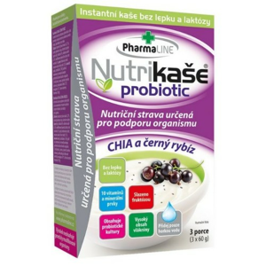 Nutrikaše probiotic CHIA a černý rybíz (3x60g) - II. jakost