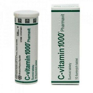 C-VITAMIN 1000 PHARMAVIT 1000MG šumivá tableta 10