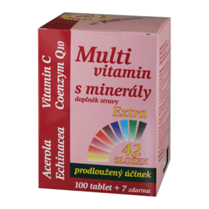 MedPharma Multivitamín s minerály+extra C tbl.107 - II. jakost