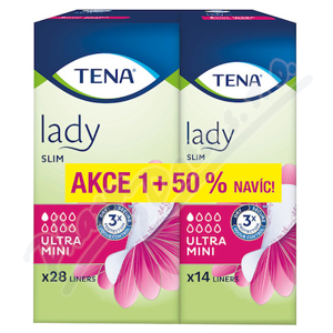 TENA Lady Slim Ultra Mini+50% ink.vlož 42ks 211482 - II. jakost