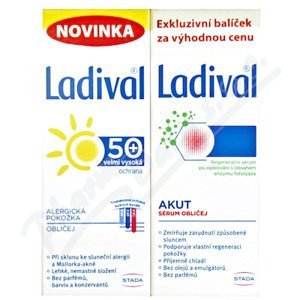 Ladival Gel pro alergickou pokožku OF50+ 50ml + Ladival Akut sérum 50ml