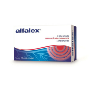 Alfalex rektální čípek 10x2.5g - II. jakost