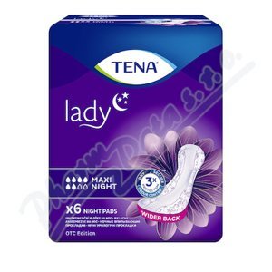 TENA Lady Maxi Night inkontinenční vložky 6ks