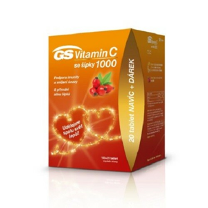 GS Vitamin C1000+šípky tbl.100+20 dárkové balení 2020 ČR/SK