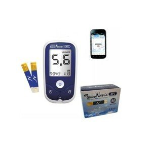 Glukometr SD-GlucoNavii NFC AKCE+50 proužků navíc - II. jakost