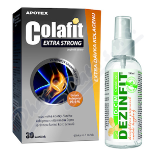 COLAFIT EXTRA STRONG 30 kostiček+dezinfekce 100ml - II. jakost
