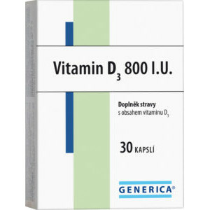 Vitamin D3 800 I.U. Generica cps.30 - II. jakost