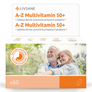 LIVSANE A-Z Multivitamin komplex 50+ tablety 60ks - II. jakost