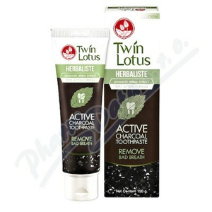 Twin Lotus Active Charcoal bylin.zubní pasta 150g - II.jakost