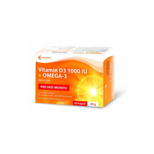 Vitamín D3 1000 IU + Omega-3 cps.60 - II. jakost