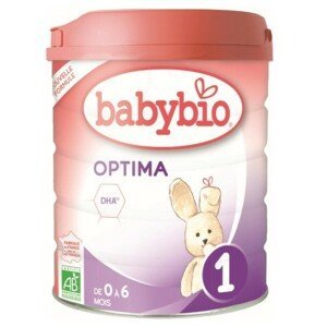 BABYBIO Optima 1 počáteční kojenecké bio mléko s probiotiky a prebiotiky 800 g