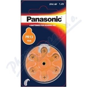 Baterie do naslouchadel PR - 13L(48)/6LB Panasonic - II. jakost
