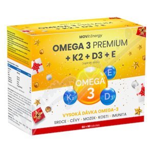 MOVit Omega 3 Premium+K2+D3+E tob.90+90 - II. jakost