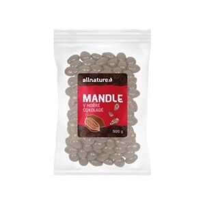 Allnature Mandle v hořké čokoládě 500g