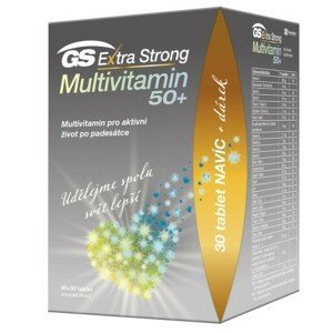 GS Extra Strong Multivit.50+ tbl.90+30 dárkové balení 2021 - II. jakost