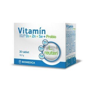 Vitamín D3+Zn+Se+Probio tbl.30
