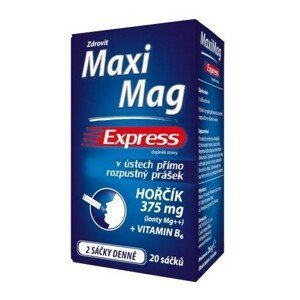 MaxiMag Express hořčík 375 mg+B6 direct 20 sáčků - II. jakost