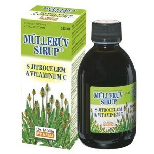 Müllerův sirup s jitrocelem a vitaminem C 245ml - II. jakost