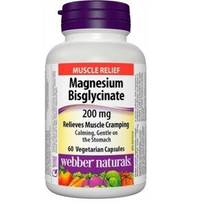 Webber Naturals Magnesium Bisglycinate 200mg cps.60