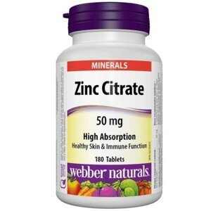 Webber Naturals Zinc Citrate 50mg tbl.180