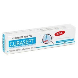CURASEPT ADS 712 gelová zubní pasta 0.12%CHX 75ml - II. jakost