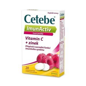 Cetebe ImunActiv Vit.C+zinek 20 cucacích pastilek - II. jakost