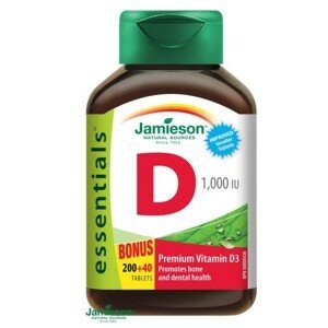JAMIESON Vitamín D3 1000 IU tbl.240 - II. jakost