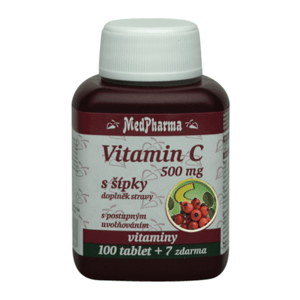 MedPharma Vitamin C 500mg s šípky prodlouženým účinkem tbl.107 - II. jakost