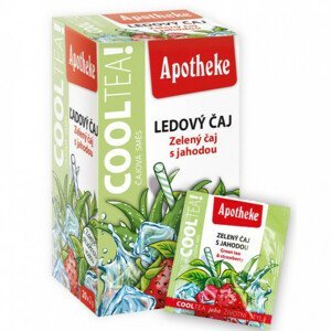Apotheke CoolTea Zelený čaj s jahodou 20x2g - II. jakost