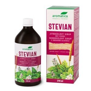 AROMATICA Stevian jitrocelový sirup bez cukru 210ml - II. jakost