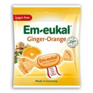Em-Eukal dropsy zázvor-pomeranč s vit.bez cukr 50g - II. jakost