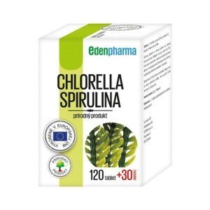 Edenpharma Chlorella Spirulina tbl.120+30 zdarma - II. jakost