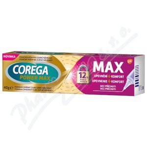 Corega Power Max Upevnění+Komfort fixační krém 40g - II. jakost