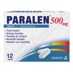 PARALEN 500MG neobalené tablety 12