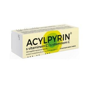 ACYLPYRIN S VITAMINEM C 320MG/200MG šumivá tableta 12