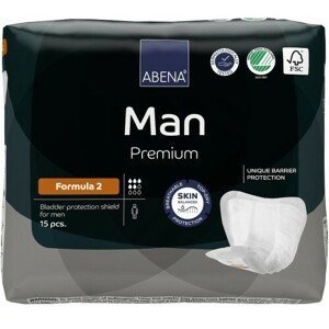 Abena Man Premium Formula 2 Inkontinenční vložky 15ks - II. jakost