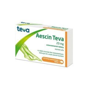 AESCIN TEVA 20MG enterosolventní tableta 120