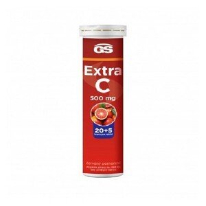 GS Extra C 500 červený pomeranč šumivé tablety 20+5