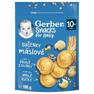 GERBER Snacks máslové sušenky 180g 10M
