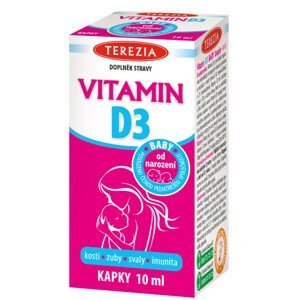 Terezia Vitamin D3 BABY od narození 400 IU kapky 10 ml