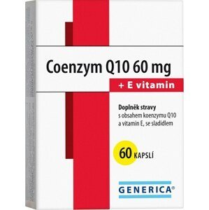 Generica Coenzym Q10 60 mg + E vitamin 60 kapslí