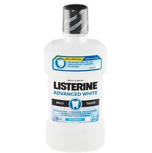 Listerine Advanced White Mild Taste Ústní voda s bělicím účinkem 500 ml