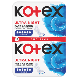 Kotex UT Night double 12 ks