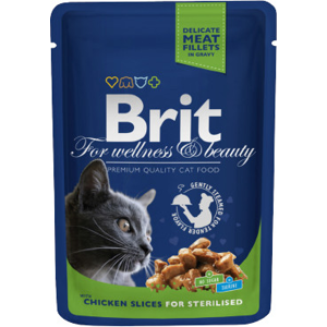 Brit Premium Cat kapsička pro kastrované kočky - Kuře 100 g