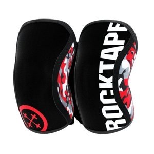 RockTape Assassins návleky na kolena červené maskování XL 7 mm