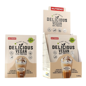 Nutrend Delicious Vegan 60% Protein latte macchiato 5 x 30 g