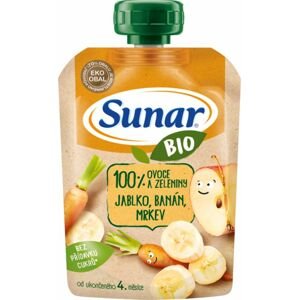 Sunar BIO kapsička Jablko, banán, mrkev 100 g