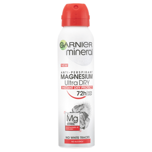 Garnier Mineral Magnesium dámský antiperspirant sprej Ultra Dry 72h 150 ml